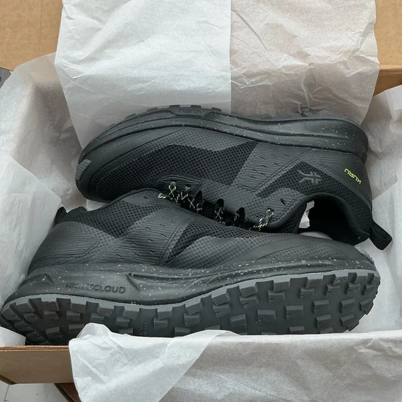 KURU ATOM Trail Shoes - Black and Green